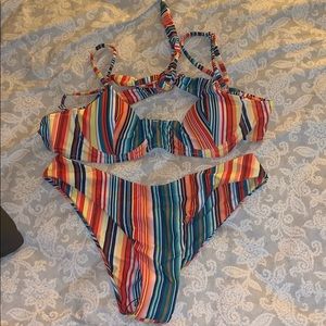 Stripped Bathing Suit